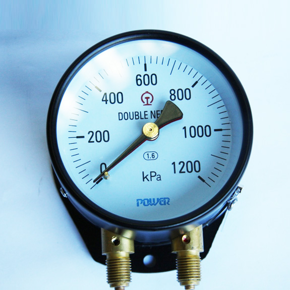 double needle pressure gauge